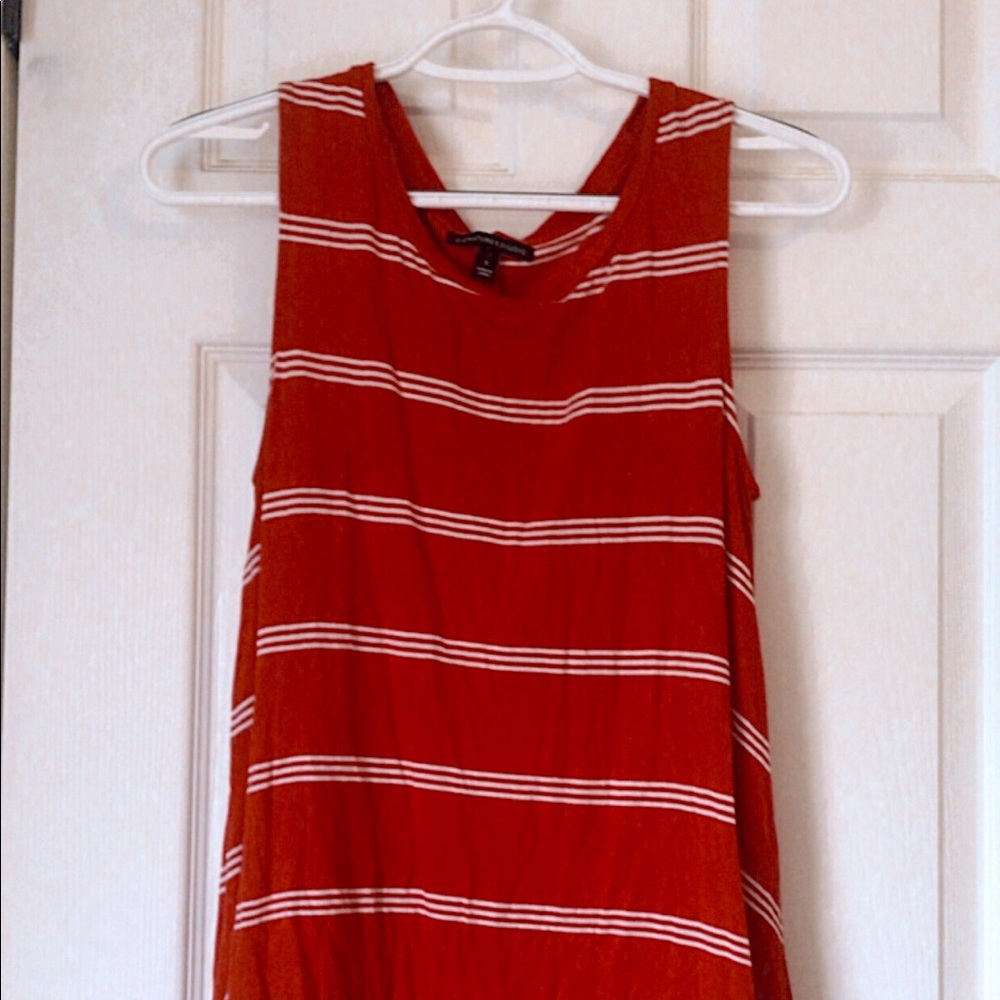 Red & white striped swing top